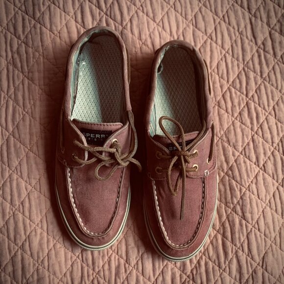 Pink Sperry nautical shoes, size 8.5 W - Picture 4 of 15